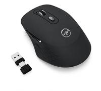 Mobility Lab - Omega - Bluetooth Wireless Mouse - Ergonomic, USB and USB-C Receiver, Silent Clicks, Adjustable DPI, Compatible MacOS and Windows - Black