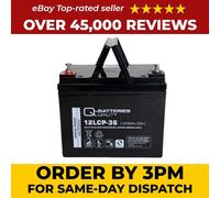 Mobility Scooter 12V - 36Ah lead acid battery Cycle type AGM Q-batteries 12LCP-3