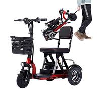 Mobility Scooter, 3-Wheel Lightweight Foldable Design, Up to 30km Battery Life, Comfortable Seat, Compact Portable for Seniors and Disabled