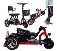 Mobility Scooter 3-Wheel Portable Folding Mobility Scooter Elderly with Basket And Charger Mobile Scooters Ideal for Enhanced Independence And Convenience,A,10ah