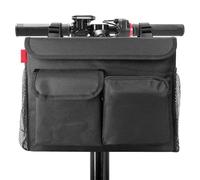 Mobility Scooter Bag, Electric Scooter Organizer Pocket Cup Holder, Waterproof Motorcycle Handlebar Pouch with Straps for Travel Commuting Road Trip Storage Accessories Carrying for Ride Gear 620g