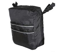 Mobility Scooter Bag Rear Seat Backpack for Wheelchairs & Power Chairs - Large Capacity Waterproof Organizer with Straps Black