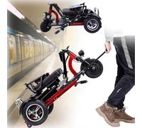 Mobility Scooter - Compact Travel Power Scooter, Portable and Lightweight, Foldable Design with Charger and Basket, Comfortable Seat for Elderly and Disabled