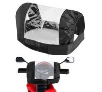 Mobility Scooter Control Panel Tiller Console Cove Waterproof Clear Tiller Cover Universal Tiller Top Protection Console Cover for Elderly Mobility Scooter Electric Wheelchair Storage Easy Fix Black