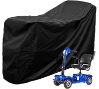 Mobility Scooter Cover Waterproof Heavy Duty 190d Oxford Anti-UV Wheelchair Storage Cover with Storage Bag Anti Dust Motorbike Protect Cover for Most Mobility Scooter Easy to Clean (190X71X117cm)