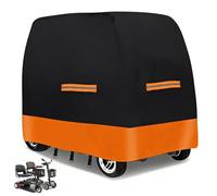 Mobility Scooter Covers for Outside Storage, 210D Oxford Fabric Electric Scooter Cover, Waterproof Outdoor Scooters Rain Cover, Waterproof and Reflective Strips,3 Buckles and Large Bag(L 55"x 26"x36")