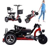 Mobility Scooter, Foldable Lightweight 3-Wheel Design - Up to 45km Battery Life - Comfortable Seat - Ideal for Adults, Elderly & Disabled