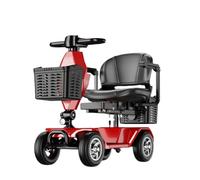 Mobility Scooter for Adults - Automatic Folding, Portable Long Range, Four Wheel Suspension, Flip Up Arm Rest, with Charger and Basket
