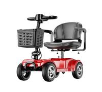 Mobility Scooter for Adults - Automatic Folding, Portable Long Range, Four Wheel Suspension, Flip Up Arm Rest, with Charger and Basket