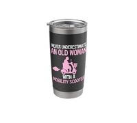 Mobility Scooter Funny Womans Mobility Scooter Driver Gift Stainless Steel Insulated Tumbler
