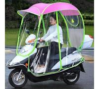 Mobility Scooter rain Canopy, Mobility Scooter Cover, Rain Cover for Mobility Scooter, Mobility Scooter Canopy, Suitable for Motorbike, Electric car Fully Enclosed Awning and rain Cover (Pink, B)