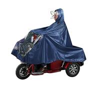 Mobility scooter rain cape,rain coat,cycling raincoatOversized Motorcycle Tricycle Rain Poncho Thickening Raincoat Single/Double Electric Bike Tricycle Poncho (Color : Red, Size : Single 3XL) ( Color