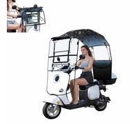 Mobility Scooter Rain Cover Canopy, Foldable Electric Bike Cover, Oxford Cloth Awning for Outdoor Riding, Waterproof Carport for Mobility Scooters and Battery Cars