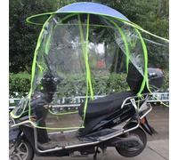 Mobility Scooter Rain Cover Canopy, Fully Enclosed Motor Scooter Umbrella Waterproof Fold-Away Universal Mobility Scooter Canopy Sunshade Cover,Blue,B Style