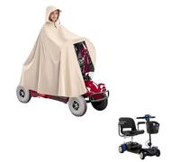 Mobility Scooter Rain Cover Compatible with Pride Go Go Elite Traveller Sc44E,Electric Scooter rain Cover(Khaki)