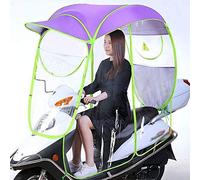 Mobility Scooter Rain Cover, Universal Waterproof Enclosure for Bicycles and Motorcycles, Folding Design with Rearview Mirror and Vent, Sunshade and Rain Protection