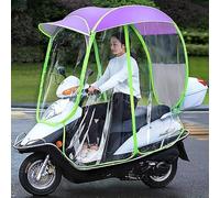 Mobility Scooter Rain Cover - Universal Waterproof Fully Enclosed Canopy Sun Shade for Motorized Scooters - Foldable and Easy to Use Outdoor Protection