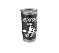 Mobility Scooter Speeding Funny Mobility Scooter Driver Gift Stainless Steel Insulated Tumbler