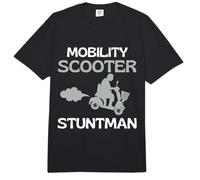 Mobility Scooter Stuntman Mobility Scooter Driver Gift Comfort Colors Adult Heavyweight T-Shirt