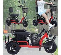 Mobility Scooters Foldable Lightweight 3-Wheel Mobility Scooter with Comfortable Seat Convenient for Travel Ideal for Elderly Disabled and Those with Limited Mobility (B)
