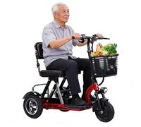 Mobility Scooters for Adults Foldable, 3 Wheel Lightweight Folding Mobility Scooter, Comfortable Seat - Ideal for Elderly & Disabled