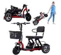 Mobility Scooters for Adults Foldable Lightweight 3 Wheel Mobility Scooter with Comfortable Seat and Storage Basket Portable Comfortable Seat Ideal (1)