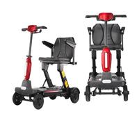 Mobility Scooters for Adults,Scooter Auto Folding Electric Portable,Scooter Lightweight,Comfortable Seat,Carbon Steel Body, Run-Flat Tires,For the Elderly, Disabled Manual folding,25A