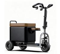 Mobility Scooters for Adults Scooter for Seniors Foldable Electric Mobility Scooter Smart Riding Scooter Suitcase 52 L, Up to 70km, Brushless Motor (Black, 18Ah)
