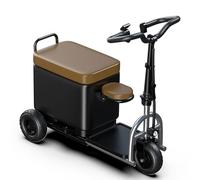 Mobility Scooters for Adults Scooter for Seniors Foldable Electric Mobility Scooter Smart Riding Scooter Suitcase 52 L, Up to 70km, Brushless Motor (Black, 15Ah)