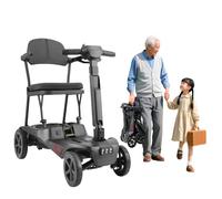 Mobility Scooters for Adults Sport Mobility Scooter 270W Brushless Motor Load-Bearing Capacity: 120Kg Ideal for Elderly Gray,13A*2