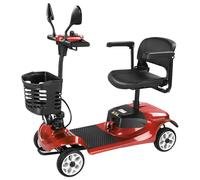 Mobility Scooters for Adults，Sport Mobility Scooter，Scooters for Senior Citizens，Comfortable and Foldable Design，For All Terrain Red