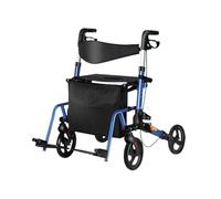 Mobility Scooters Upright Walkers for Seniors, Rollator Walker with Seat, Folding, Padded Armrests for and Adults