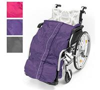 Mobility Smart Luxury Wheelchair Cosy with Inside Pocket & Easy Zip - Large - Purple | Adult 100% Waterproof Weather Proof Fleece Lined Warm Comfort Blanket Leg Cover Zipped