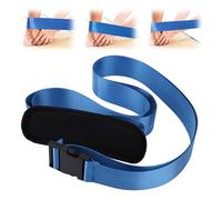 Mobilization Belt, Adjustable Physical Mobilization Fascia Band Pt Strap with Thick Cushioning Pad for Yoga Gait Stretching Mobility Full Body Techniques (Blue)