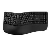 MOBILKTY Lab - Ergo K30W - Ergonomic Wireless Keyboard - AZERTY, Wrist Rest, Ergonomic Key Layout, Adjustable Tilt - Windows