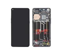 Mobilte TM Compatible with Oppo Find X5 Pro Complete Screen Black (with Chassis)