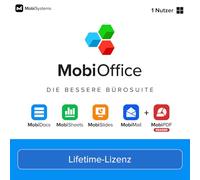 MobiOffice Lifetime: 4-in-1-Bürosuite für Windows | Lifetime-Lizenz | Textverarbeitung, Tabellenkalkulation, Präsentationen, E-Mail + kostenloser PDF-Reader