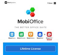 MobiOffice Lifetime License | Compatible with Microsoft Word, Excel, PowerPoint | Lifetime Individual Plan for Windows & Mac