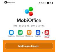 MobiOffice Multi-user: 4-in-1-Bürosuite für Windows | Multi-user-Lizenz | Textverarbeitung, Tabellenkalkulation, Präsentationen, E-Mail + kostenloser PDF-Reader
