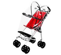 MobiQuip Deluxe Stroller Rain Cover - Heavy Duty Clear Waterproof Pushchair Rain Cover with Zip Access - Fits SEN Special Needs Stroller, Maclaren Major, Excel Elise & Elite Baby Strollers