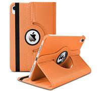 MOBISTAR Case for New iPad 10th Generation 2022 10.9 inch, 360° Rotating Leather Folio Case Slim Stand Protective Cover with Auto Wake/Sleep Multi-Angle Viewing Stand (Orange)