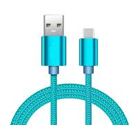 MOBISTAR USB C Charger Cable 2M, Type C Fast Charging Cable 3A Nylon Braided Lead Compatible with Samsung Galaxy S23/S22/S21/A54, MacBook, Huawei, Google Pixel, Sony Xperia, OnePlus (Sky Blue, 2M)
