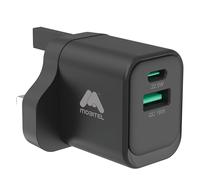 Mobitel 22.5W GaN USB C Charger Plug UK, USB C PD & USB A QC Dual Port Fast Charger, Compact USB C Wall Charger Power Adapter for iPhone 17 16 15 Samsung Galaxy S25 S24 Google Pixel Nintendo Switch