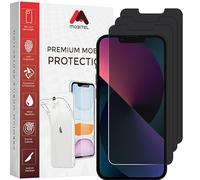 Mobitel 3-Pack Anti-Spy Privacy Screen Protector, 9H Tempered Glass, Anti-Scratch, Anti-Water, Case Friendly (iPhone 13, iPhone 13 Pro, iPhone 14)