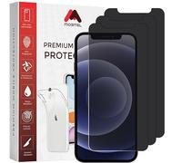 Mobitel 3-Pack Anti-Spy Privacy Screen Protector, 9H Tempered Glass, Anti-Scratch, Anti-Water, Case Friendly (iPhone 12/12 Pro)