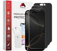 Mobitel 3-Pack Anti-Spy Privacy Screen Protector, 9H Tempered Glass, Anti-Scratch, Anti-Water, Case Friendly (iPhone 16 Pro Max)
