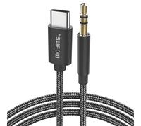 Mobitel Aux to USB-C Cable 1M USB-C to 3.5mm Jack Hi-Fi Stereo Audio Cable for Car Headphones & Speakers Compatible with iPhone 15 16 17 Samsung Galaxy S23-S25 iPad & MacBook
