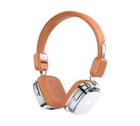 Mobitel Wave Blast Bluetooth Headphones Over Ear Up to 45H Playtime Wireless & Wired Headphones with Microphone HiFi Stereo Foldable Lightweight Headset Deep Bass for Home Office Phone & PC (Brown)