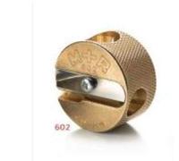 Mobius + Ruppert (M+R) Brass Artists Pencil Sharpener - choose from 4 shapes! Made in Germany - finest in the world! (602 - Double Round)