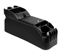 Moblorg Center Console for Minivans, SUVs, Middle Van Console, Extra Cup Holders, Large Storage, 27"L x 11.5"W x 8.5"H,Made in USA (Black)